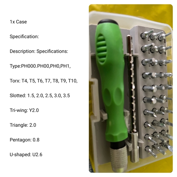 Handyman helper 32 pc. Magnetic screwdriver set, Multi-purpose travel size new - Picture 11 of 14